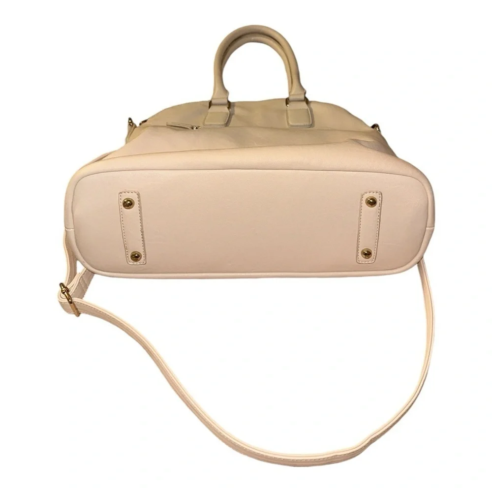 Downeast Basics Tassel Purse Handbag Light Beige NWOT Classic Bohemian